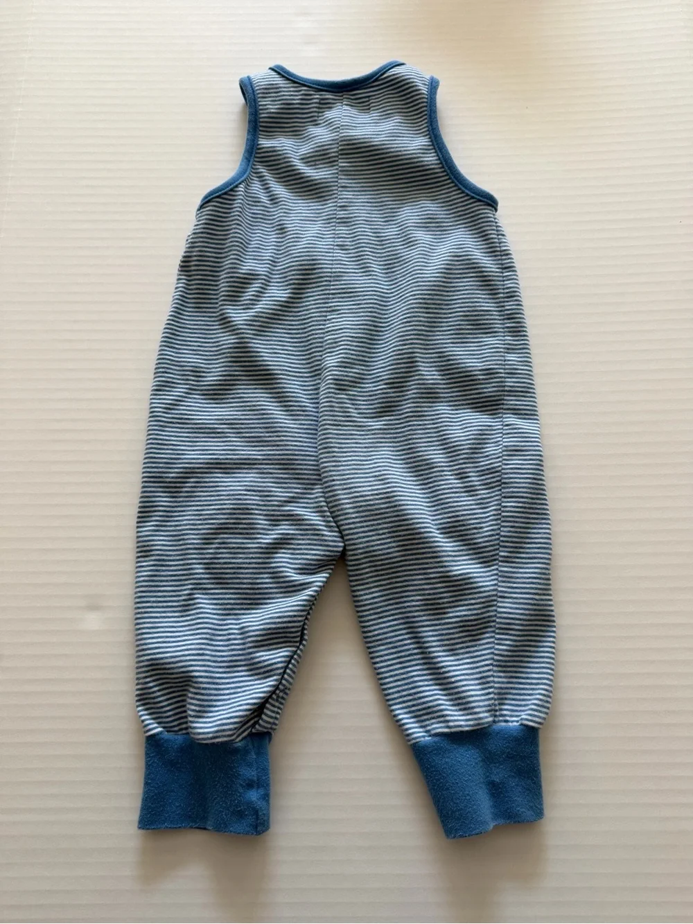Vintage Gymboree Striped Romper with Dog Pockets